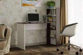 Компьютерный стол №3 (Венге/Белый) в Кургане - kurgan.katalogmebeli.com | фото