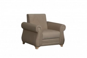 Кресло для отдыха "Порто" (велюр киви латте / микровельвет крем) в Кургане - kurgan.katalogmebeli.com | фото