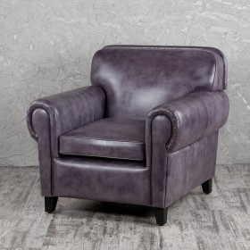 Кресло кожаное Элегант (Фиолетовый) в Кургане - kurgan.katalogmebeli.com | фото