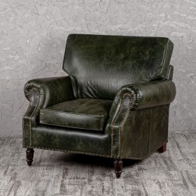 Кресло кожаное Лофт Аристократ (ширина 1070 мм) в Кургане - kurgan.katalogmebeli.com | фото