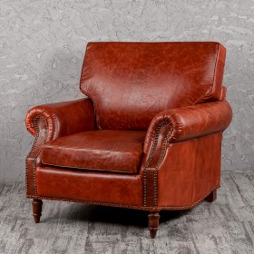 Кресло кожаное Лофт Аристократ (кожа буйвола) в Кургане - kurgan.katalogmebeli.com | фото