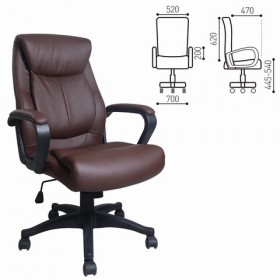 Кресло офисное BRABIX Enter EX-511 (коричневый) в Кургане - kurgan.katalogmebeli.com | фото