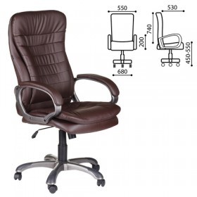 Кресло офисное BRABIX Omega EX-589 (коричневое) в Кургане - kurgan.katalogmebeli.com | фото