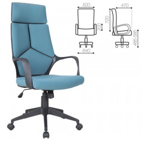 Кресло офисное BRABIX Prime EX-515 (голубая ткань) в Кургане - kurgan.katalogmebeli.com | фото