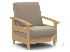 Кресло для отдыха Омега (бук лак/CATANIA LATTE) в Кургане - kurgan.katalogmebeli.com | фото