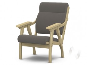 Кресло Вега-10 (бесцветный лак/ULTRA STONE) в Кургане - kurgan.katalogmebeli.com | фото 1