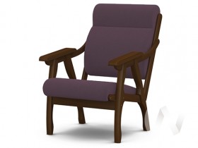 Кресло Вега-10 (орех лак/ULTRA PLUM) в Кургане - kurgan.katalogmebeli.com | фото 1