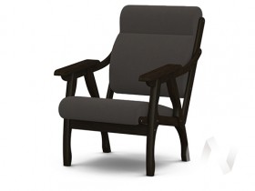 Кресло Вега-10 (венге лак/ULTRA GRAFIT) в Кургане - kurgan.katalogmebeli.com | фото 1