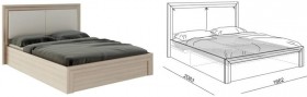 Кровать 1,6 Глэдис (М32) с подъемным механизмом Распродажа в Кургане - kurgan.katalogmebeli.com | фото 2