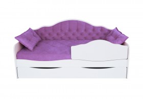 Кровать 170 серии Иллюзия Лайт 1 ящик 32 Фиолетовый (подушки) в Кургане - kurgan.katalogmebeli.com | фото