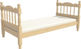 Кровать одинарная Аленка из массива сосны 800*1890 Сосна в Кургане - kurgan.katalogmebeli.com | фото 3