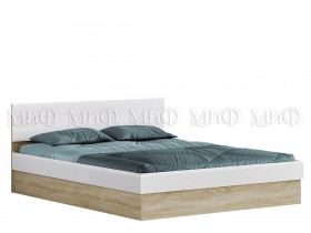 Кровать с подъемным механизмом 1,4 спальня Фортуна (Дуб сонома/белый глянец) в Кургане - kurgan.katalogmebeli.com | фото