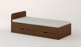 Кровать с ящиками 900 (Орех темный) в Кургане - kurgan.katalogmebeli.com | фото