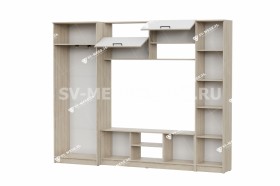 Мебель для гостиной МГС 3 Исполнение 1 Дуб Сонома / Белый в Кургане - kurgan.katalogmebeli.com | фото 3