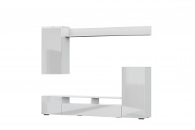 Мебель для гостиной МГС 4 (Белый/Белый глянец) в Кургане - kurgan.katalogmebeli.com | фото 7