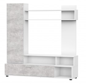 Мебель для гостиной "МГС 9" Белый / Цемент светлый в Кургане - kurgan.katalogmebeli.com | фото 1
