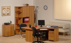 Мебель для персонала Рубин 42 Светлый миланский орех в Кургане - kurgan.katalogmebeli.com | фото 2