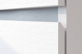 Модульная система "Токио" Тумба прикроватная Белый текстурный / Белый текстурный в Кургане - kurgan.katalogmebeli.com | фото 4