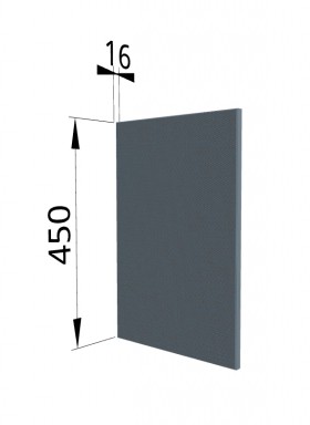 Панель торцевая (для шкафа горизонтального высокого) ВПГ Квадро (Лунный свет) в Кургане - kurgan.katalogmebeli.com | фото