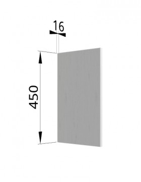 Панель торцевая (для шкафа горизонтального высокого) ВПГ Ройс (Графит софт) в Кургане - kurgan.katalogmebeli.com | фото