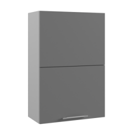 Ройс ПГПМ 600 Шкаф верхний Blum Aventos HF (Графит софт/корпус Серый) в Кургане - kurgan.katalogmebeli.com | фото