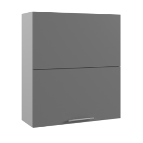 Ройс ВПГПМ 800 Шкаф верхний высокий Blum Aventos HF (Графит софт/корпус Серый) в Кургане - kurgan.katalogmebeli.com | фото