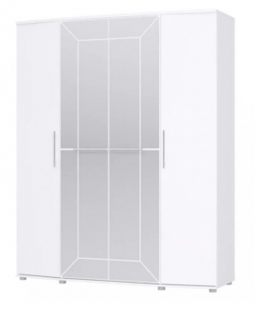 Шкаф 4х дверный Амели 1805 Белый в Кургане - kurgan.katalogmebeli.com | фото