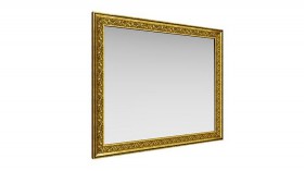 Зеркало навесное "Айрум"/(дуб кальяри / профиль: золото с орнаментом) в Кургане - kurgan.katalogmebeli.com | фото